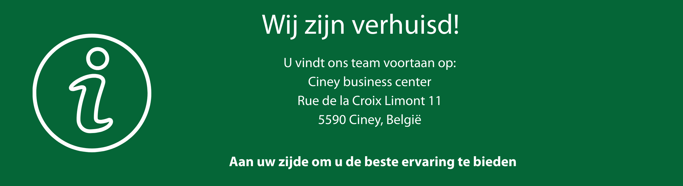 Nieuw adres – Verhuisd