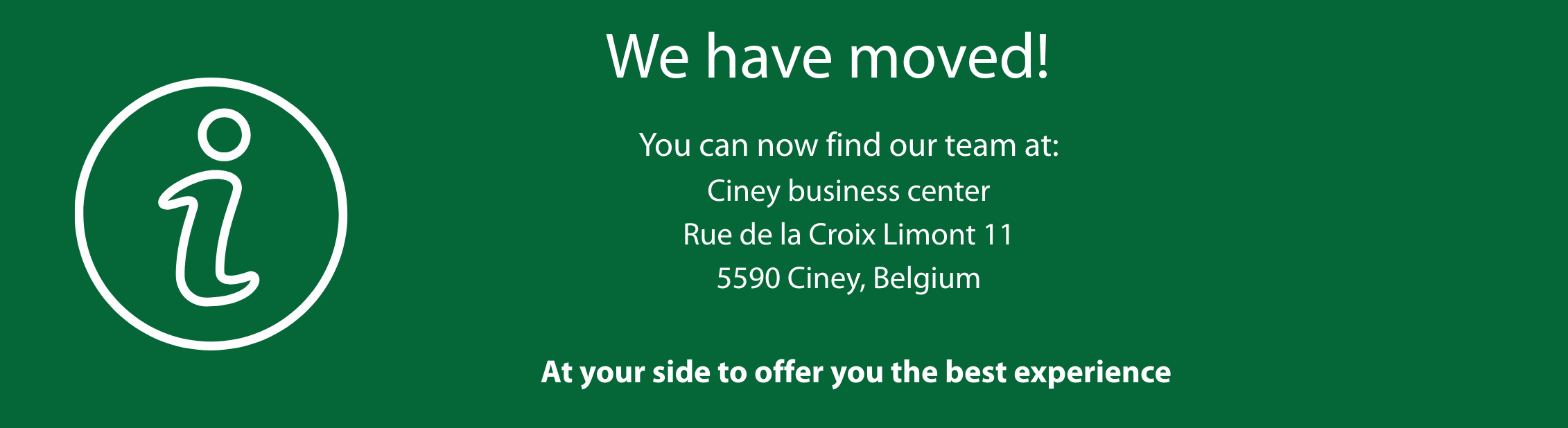 New Address – Relocation